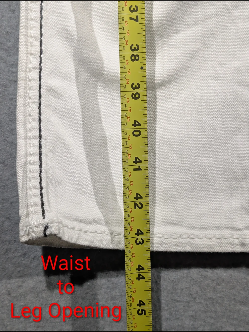 NWT True Religion Nathan Giant Big T Jeans White Size 31 - 2000s USA MADE  HTF!